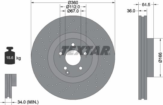 Textar 92120300 - Kočioni disk www.molydon.hr