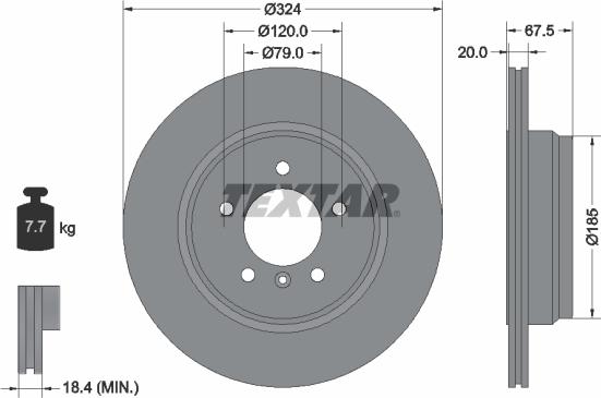 Textar 92123100 - Kočioni disk www.molydon.hr