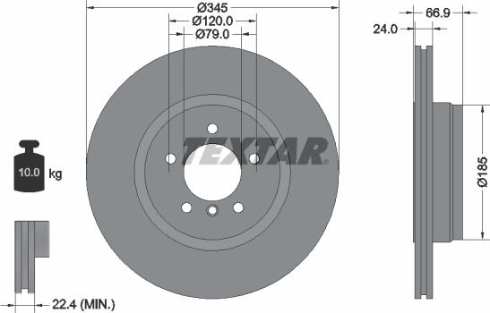 Textar 92123200 - Kočioni disk www.molydon.hr