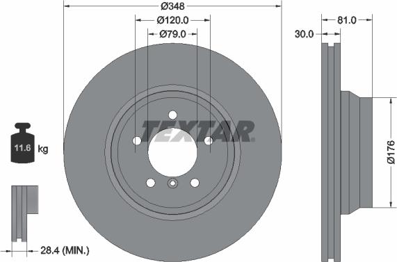 Textar 92122900 - Kočioni disk www.molydon.hr