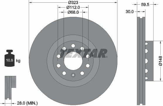 Textar 92122100 - Kočioni disk www.molydon.hr