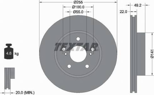 Textar 92179500 - Kočioni disk www.molydon.hr