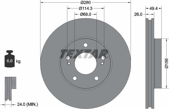 Textar 92179003 - Kočioni disk www.molydon.hr