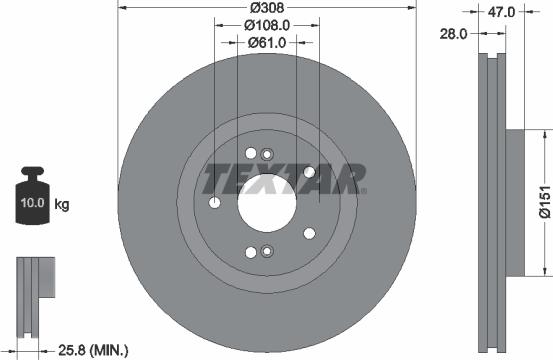 Textar 92174000 - Kočioni disk www.molydon.hr