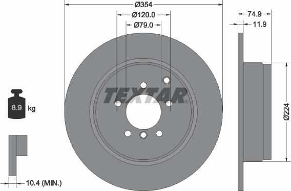 Textar 92174100 - Kočioni disk www.molydon.hr