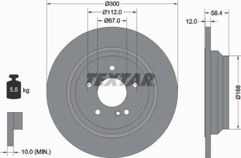 Textar 92176500 - Kočioni disk www.molydon.hr