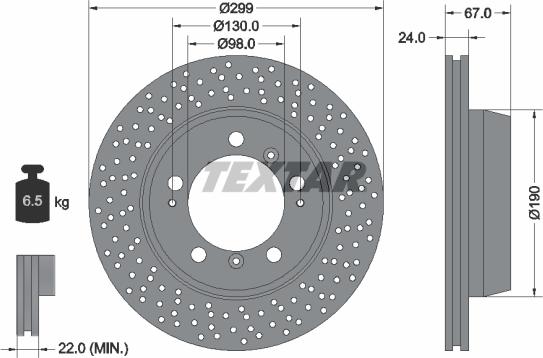 Textar 92176705 - Kočioni disk www.molydon.hr