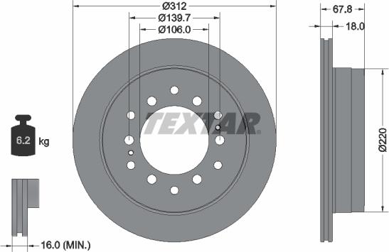 Textar 92170100 - Kočioni disk www.molydon.hr