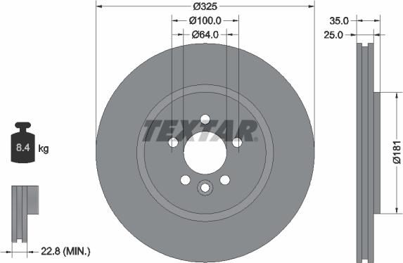 Textar 92170303 - Kočioni disk www.molydon.hr