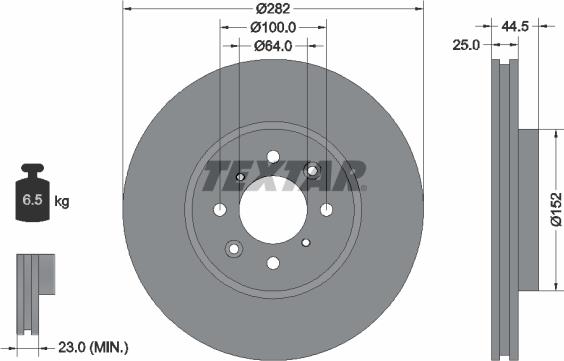 Textar 92170703 - Kočioni disk www.molydon.hr