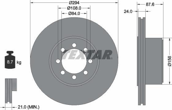 Textar 92171700 - Kočioni disk www.molydon.hr