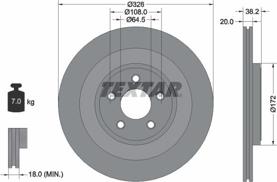 Textar 92178005 - Kočioni disk www.molydon.hr