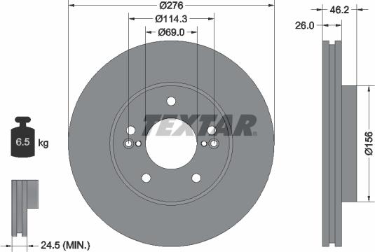 Textar 92173203 - Kočioni disk www.molydon.hr