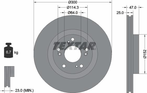 Textar 92177900 - Kočioni disk www.molydon.hr