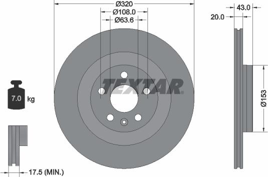 Textar 92309705 - Kočioni disk www.molydon.hr