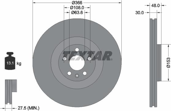 Textar 92308905 - Kočioni disk www.molydon.hr