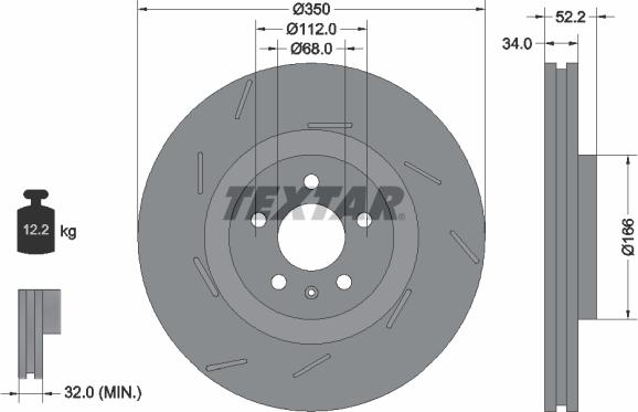 Textar 92319105 - Kočioni disk www.molydon.hr