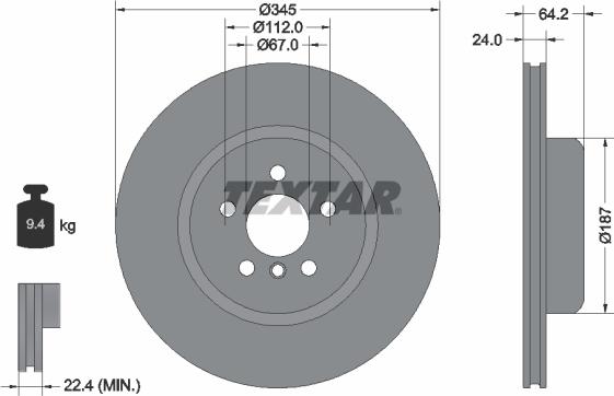 Textar 92310605 - Kočioni disk www.molydon.hr