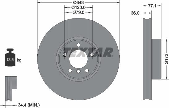 Textar 92310005 - Kočioni disk www.molydon.hr