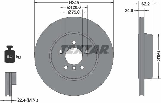 Textar 92310105 - Kočioni disk www.molydon.hr