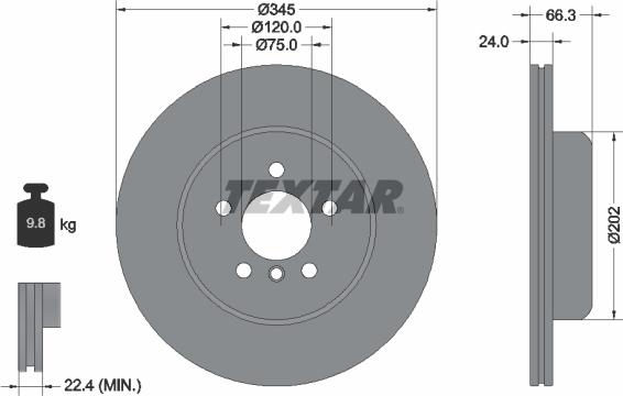 Textar 92311905 - Kočioni disk www.molydon.hr