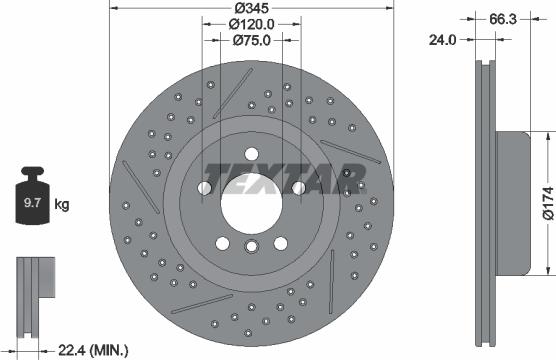 Textar 92311405 - Kočioni disk www.molydon.hr