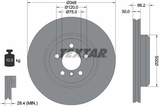 Textar 92313405 - Kočioni disk www.molydon.hr