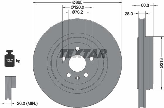 Textar 92313803 - Kočioni disk www.molydon.hr