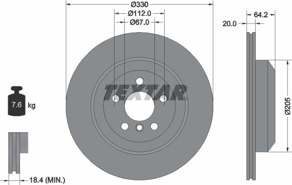 Textar 92317905 - Kočioni disk www.molydon.hr