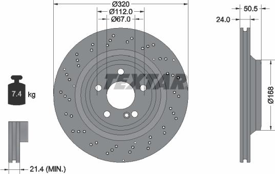 Textar 92317505 - Kočioni disk www.molydon.hr