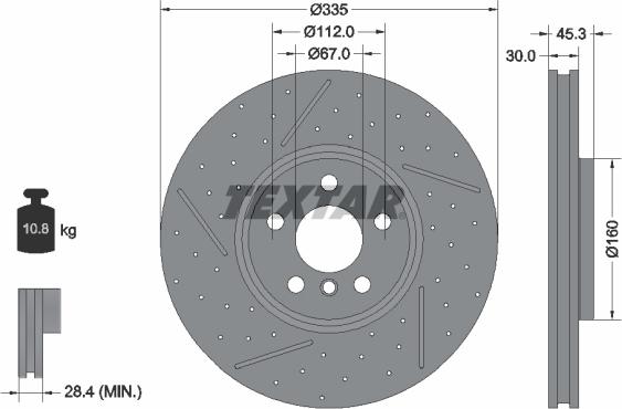 Textar 92317105 - Kočioni disk www.molydon.hr