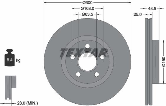 Textar 92326003 - Kočioni disk www.molydon.hr