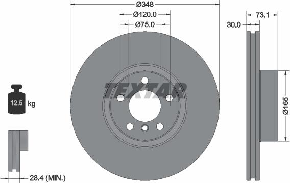 Textar 92320505 - Kočioni disk www.molydon.hr