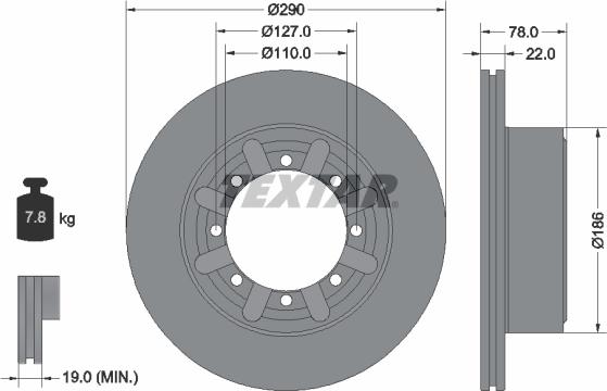 Textar 92322303 - Kočioni disk www.molydon.hr