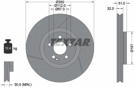 Textar 92290705 - Kočioni disk www.molydon.hr