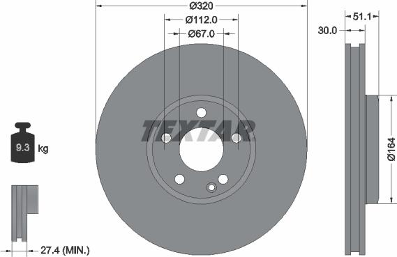 Textar 92258003 - Kočioni disk www.molydon.hr