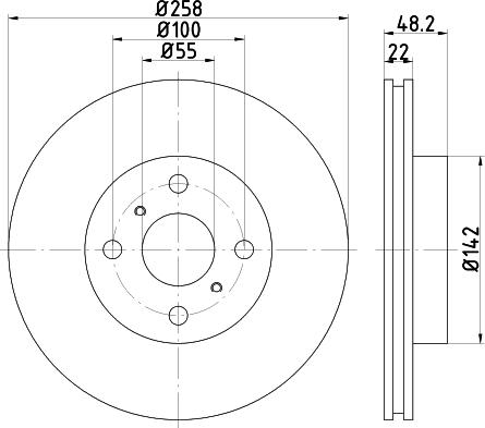 Textar 92264503 - Kočioni disk www.molydon.hr