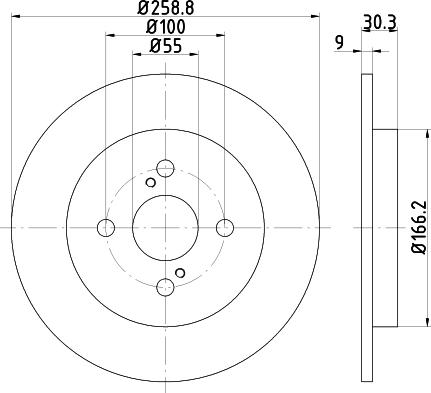 Textar 92261603 - Kočioni disk www.molydon.hr