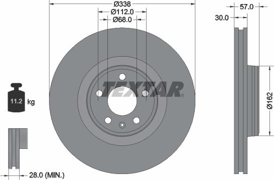 Textar 92282605 - Kočioni disk www.molydon.hr