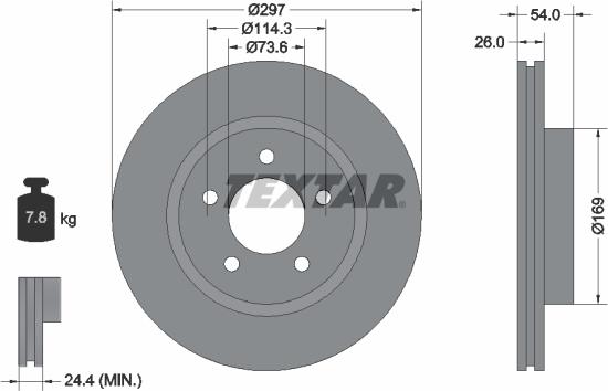 Textar 92230003 - Kočioni disk www.molydon.hr