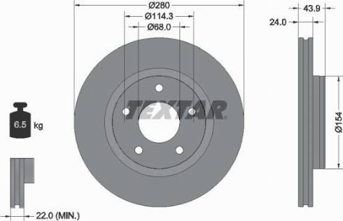 Textar 92232200 - Kočioni disk www.molydon.hr