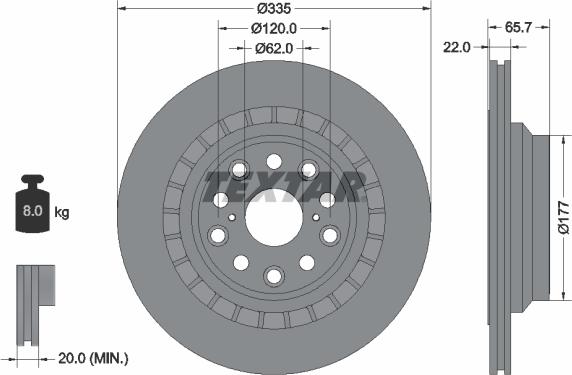 Textar 92224503 - Kočioni disk www.molydon.hr