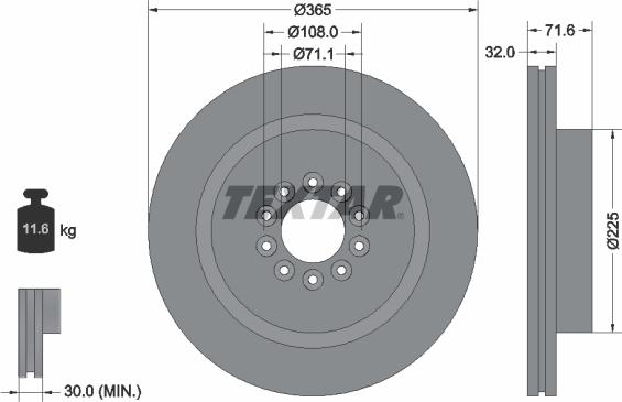 Textar 92223103 - Kočioni disk www.molydon.hr