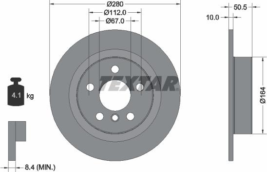 Textar 92274605 - Kočioni disk www.molydon.hr