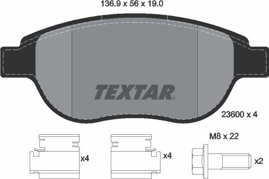 Textar 89007600 - Komplet kočnica, disk-kočnica www.molydon.hr