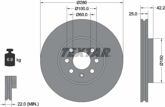 Textar 92124600 - Kočioni disk www.molydon.hr