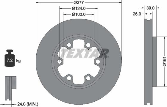 Textar 92059000 - Kočioni disk www.molydon.hr