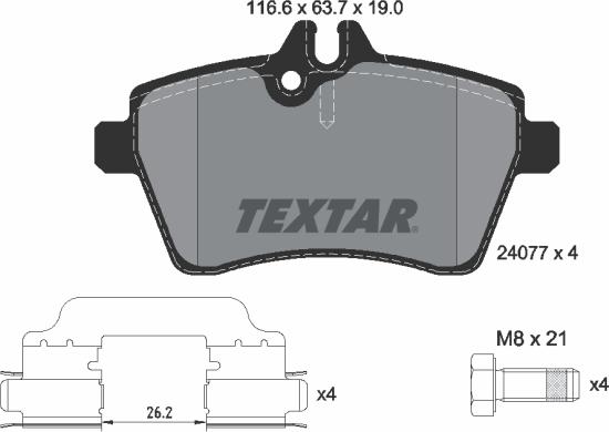 Textar 89017500 - Komplet kočnica, disk-kočnica www.molydon.hr