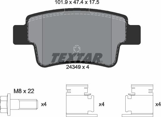 Textar 89017800 - Komplet kočnica, disk-kočnica www.molydon.hr