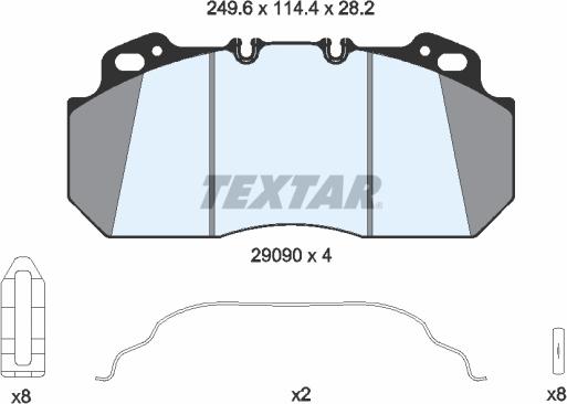 Textar 2909009 - Komplet Pločica, disk-kočnica www.molydon.hr